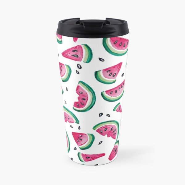 Summery Watermelon Slices Pattern Travel Mug