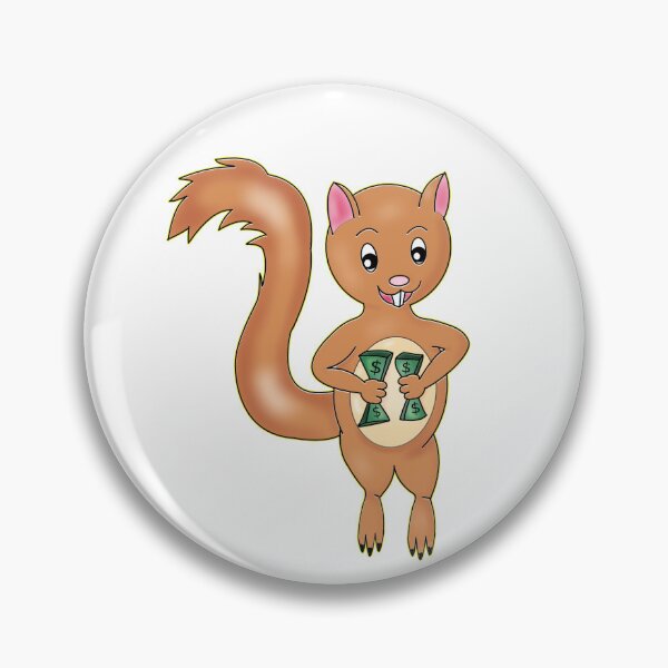 Item preview, Pay Day Squirrel Holding Cash designed and sold by BalRaju-Doodles.