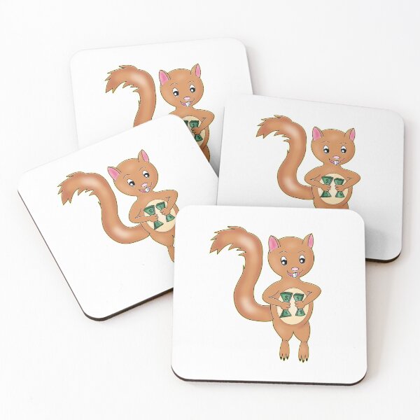 Item preview, Pay Day Squirrel Holding Cash designed and sold by BalRaju-Doodles.