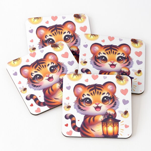 Item preview, Cute Tiger Lantern & Bees designed and sold by CoquetteLunaCo.