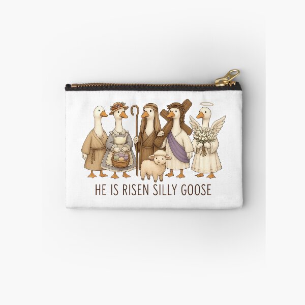 Item preview, He Is Risen Silly Goose Easter Jesus Christ  designed and sold by Thread&Fable.