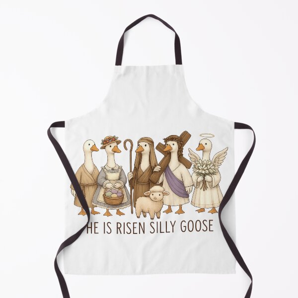 Item preview, He Is Risen Silly Goose Easter Jesus Christ designed and sold by Thread&Fable.