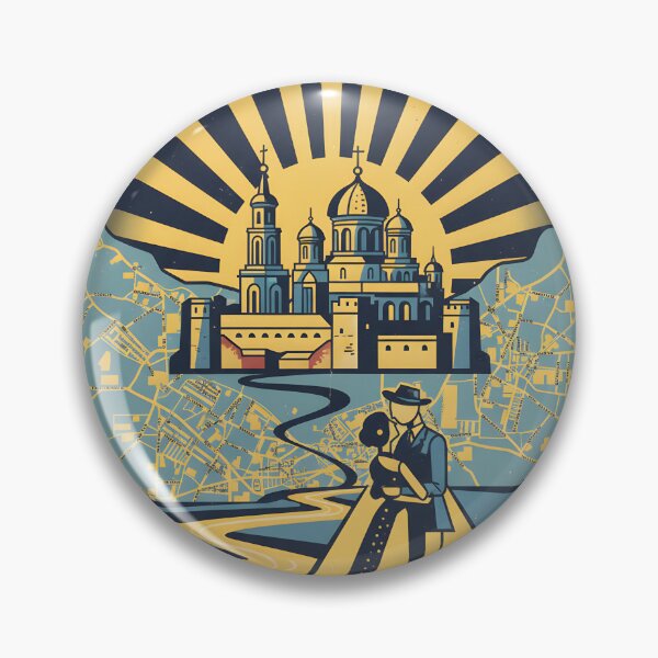 Item preview, Berdychiv Ukraine Retro Vintage Travel Souvenir designed and sold by TravelersGems.
