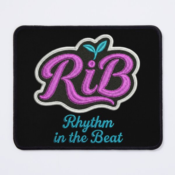 Item preview, Neon Pop RiB Embroidered Script Logo Teal Sprout designed and sold by Rib-Brand.
