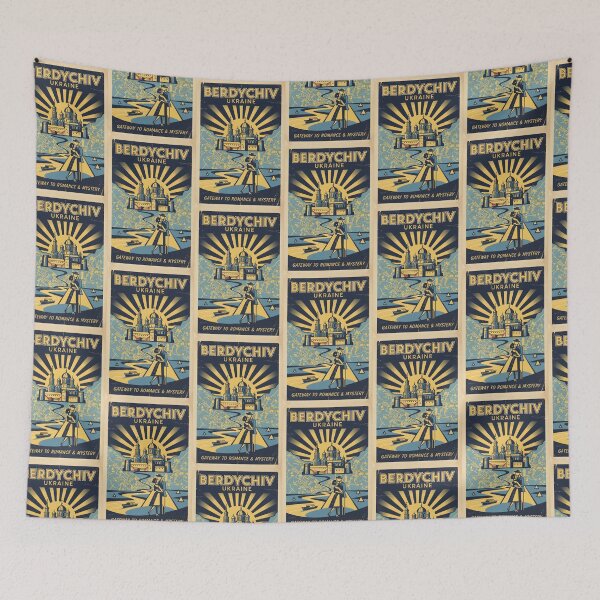 Item preview, Berdychiv Ukraine Retro Vintage Travel Souvenir designed and sold by TravelersGems.