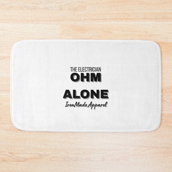 Item preview, OHM ALONE Electrician T-Shirt – Funny Electrical Humor Tee for Wiremasters & Skilled Trades Pros designed and sold by IronMade Apparel.