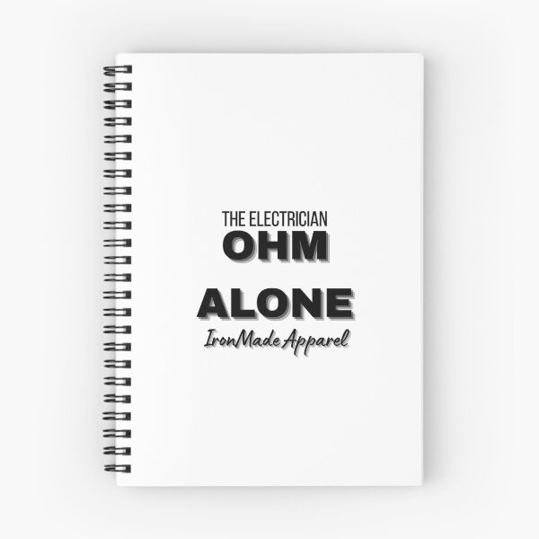Item preview, OHM ALONE Electrician T-Shirt – Funny Electrical Humor Tee for Wiremasters & Skilled Trades Pros designed and sold by IronMade Apparel.
