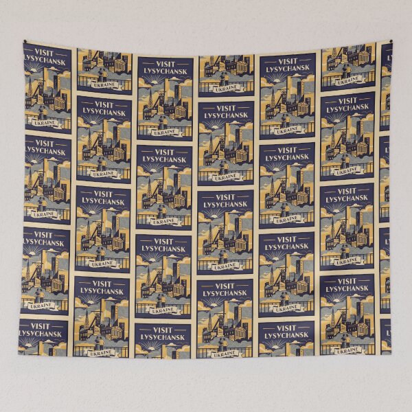 Item preview, Lysychansk Ukraine Retro Vintage Travel Souvenir designed and sold by TravelersGems.