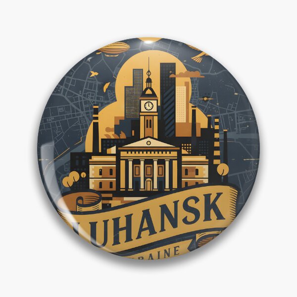 Item preview, Luhansk Ukraine Retro Vintage Travel Souvenir designed and sold by TravelersGems.