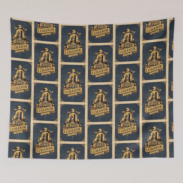 Item preview, Luhansk Ukraine Retro Vintage Travel Souvenir designed and sold by TravelersGems.