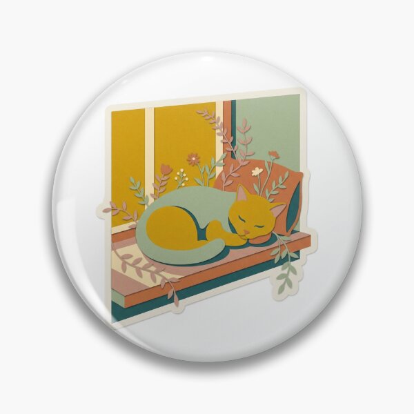 Item preview, Golden Hour Window Cat Nap designed and sold by belajarubic.