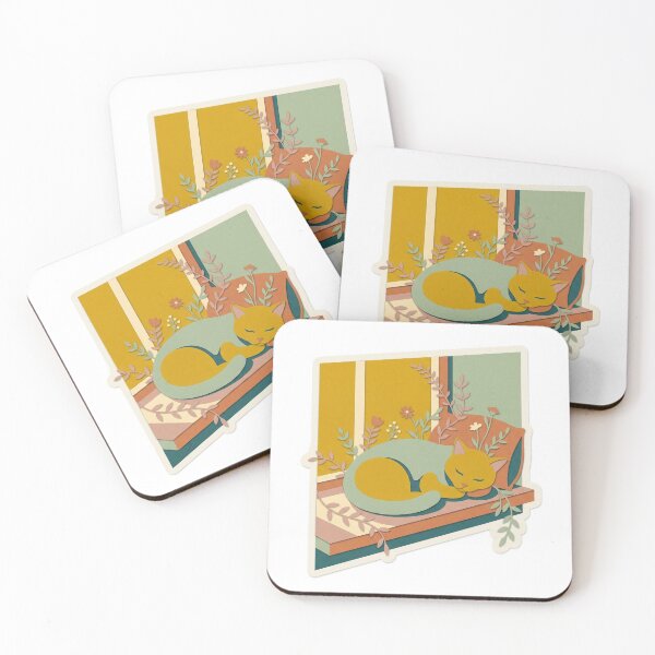 Item preview, Golden Hour Window Cat Nap designed and sold by belajarubic.