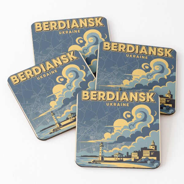 Item preview, Recuerdo de viaje retro vintage de Berdiansk, Ucrania designed and sold by TravelersGems.