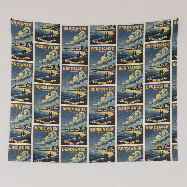 Item preview, Berdiansk Ukraine Retro Vintage Travel Souvenir designed and sold by TravelersGems.