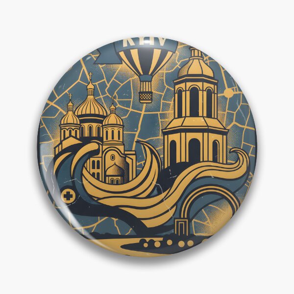 Item preview, Kyiv Ukraine Retro Vintage Travel Souvenir designed and sold by TravelersGems.