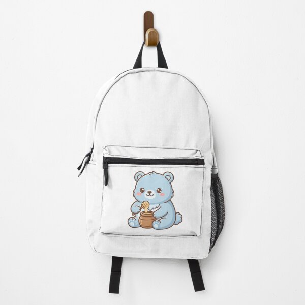 Item preview, Cute Chibi Blue Bear with Honey Pot and Dipper designed and sold by aacroquet.