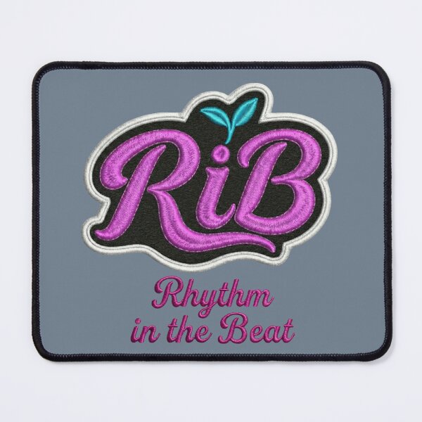 Item preview, Neon Pop RiB Embroidered Script Logo Teal Sprout designed and sold by Rib-Brand.