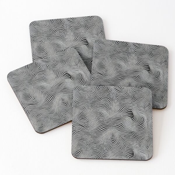 Item preview, Black and White Op Art Swirl Pattern designed and sold by pinkal.