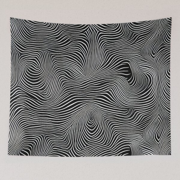 Item preview, Black and White Op Art Swirl Pattern designed and sold by pinkal.