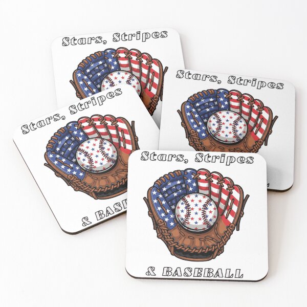 Item preview, Patriotic Baseball Glove USA Flag Design – Red White and Blue Baseball Graphic designed and sold by Ladys-Gents.
