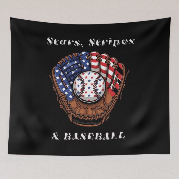 Item preview, Patriotic Baseball Glove USA Flag Design – Red White and Blue Baseball Graphic designed and sold by Ladys-Gents.