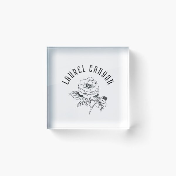 Item preview, Laurel Canyon Rose - black print. designed and sold by retropetrol.