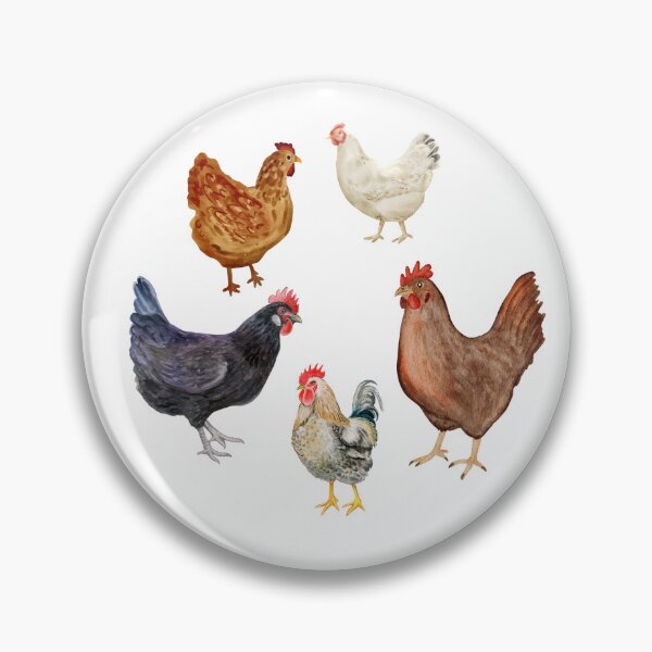 Item preview, Speckled Flock of Chickens  designed and sold by mrsjbz2.