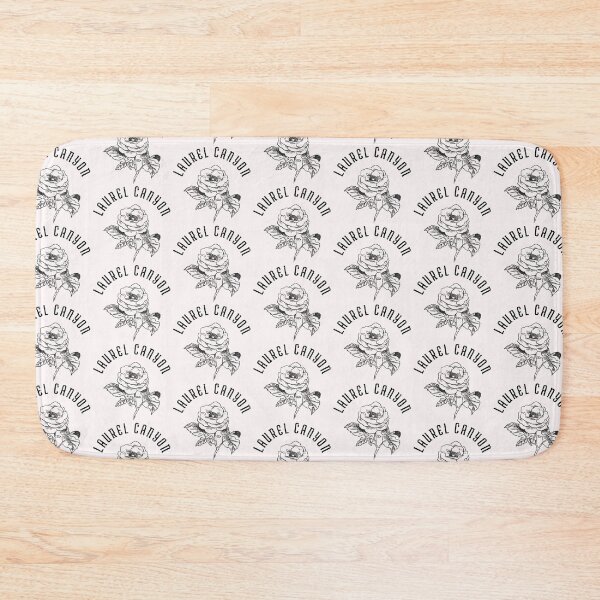 Item preview, Laurel Canyon Rose - black print. designed and sold by retropetrol.