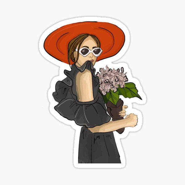 Item preview, Girl with bouquet designed and sold by Milatoo.