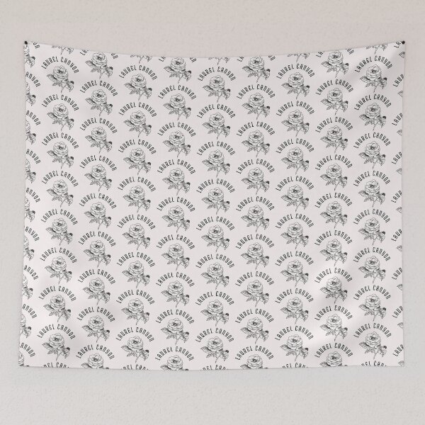 Item preview, Laurel Canyon Rose - black print. designed and sold by retropetrol.