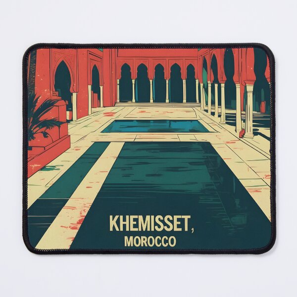 Item preview, Khemisset Morocco Retro Vintage Travel Design designed and sold by TravelersGems.