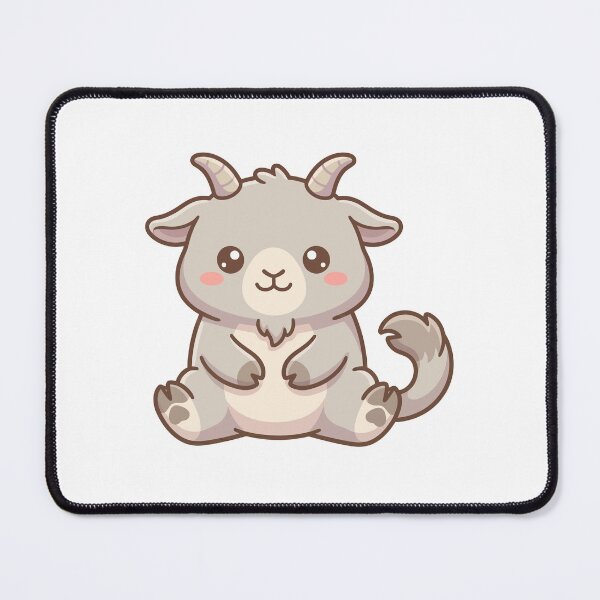 Item preview, Cute Chibi Sitting Grey Goat designed and sold by aacroquet.