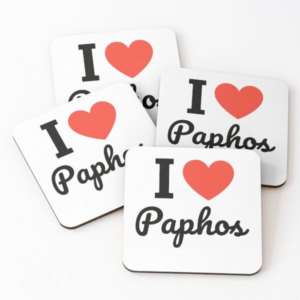 Item preview, I Love Paphos | Cyprus Coastal City Typography | Culture, History & Seaside Charm Design designed and sold by PaintedPixels01.