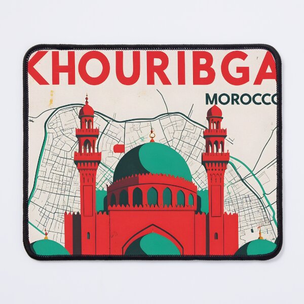Item preview, Khouribga Morocco Retro Vintage Travel Design designed and sold by TravelersGems.
