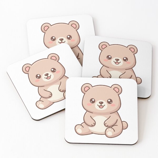 Item preview, Cute Chibi Sitting Brown Teddy Bear designed and sold by aacroquet.