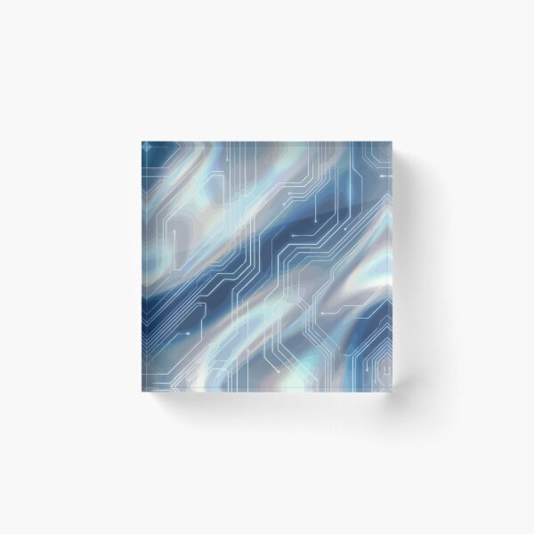 Item preview, Holographic Tech Circuit Pattern designed and sold by RidaSalArt.