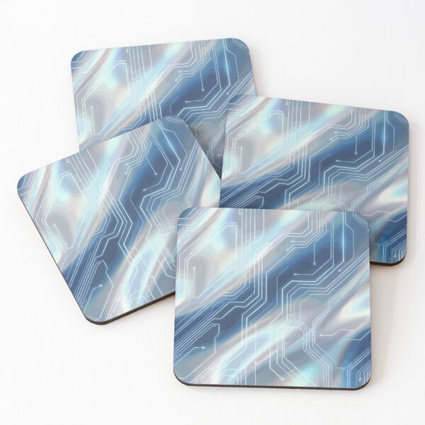 Item preview, Holographic Tech Circuit Pattern designed and sold by RidaSalArt.