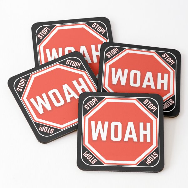 Item preview, STOP:  WOAH - funny warning signs designed and sold by DesignsFromTW-S.