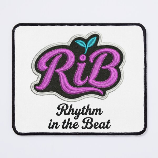 Item preview, Neon Pop RiB Embroidered Script Logo Teal Sprout designed and sold by Rib-Brand.