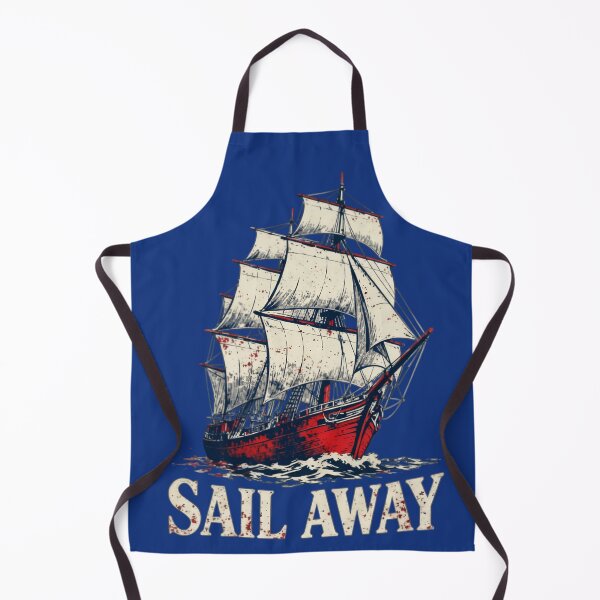 Item preview, Sail Away Vintage Pirate Ship T-Shirt | Distressed Nautical Graphic Tee | Retro Ocean Adventure Shirt designed and sold by Maximilianos.