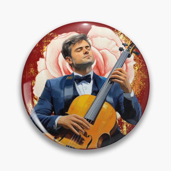 Item preview, Classical Cello Player Art – Elegant Musician Illustration, Romantic Orchestra Vibes, Artistic Music Design designed and sold by ChenEngEng.