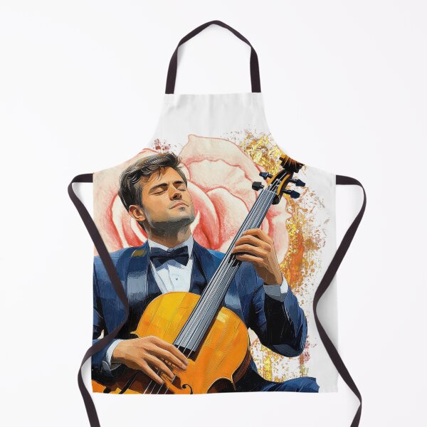Item preview, Classical Cello Player Art – Elegant Musician Illustration, Romantic Orchestra Vibes, Artistic Music Design designed and sold by ChenEngEng.