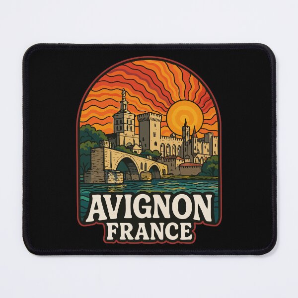 Item preview, Avignon France Europe Trippy Art Travel designed and sold by TomFrontierArt.