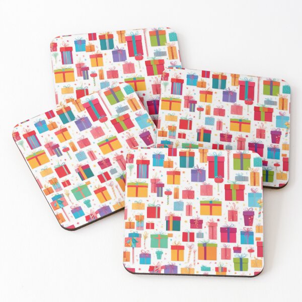 Item preview, Colorful Festive Gift Boxes Pattern designed and sold by pinkal.