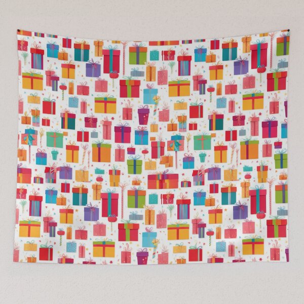 Item preview, Colorful Festive Gift Boxes Pattern designed and sold by pinkal.