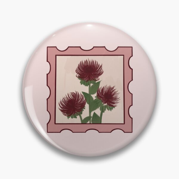 Item preview, Chrysanthemum Stamp designed and sold by Just-2-Raccoons.