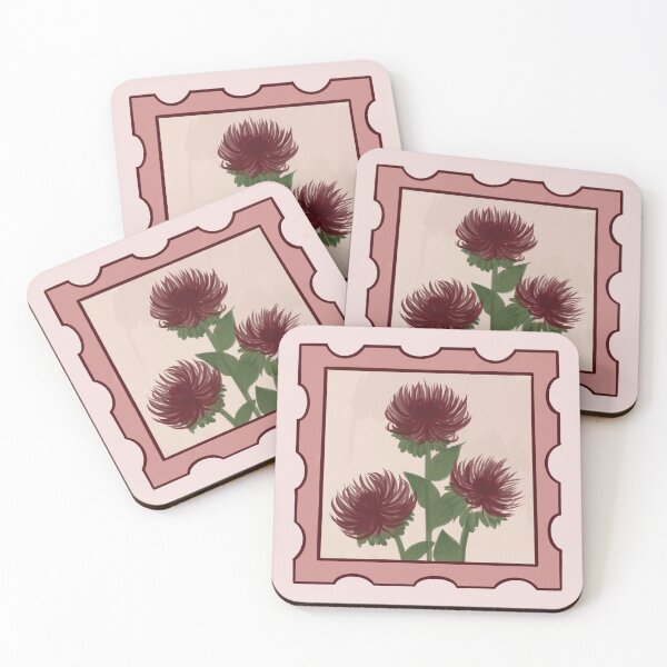 Item preview, Chrysanthemum Stamp designed and sold by Just-2-Raccoons.