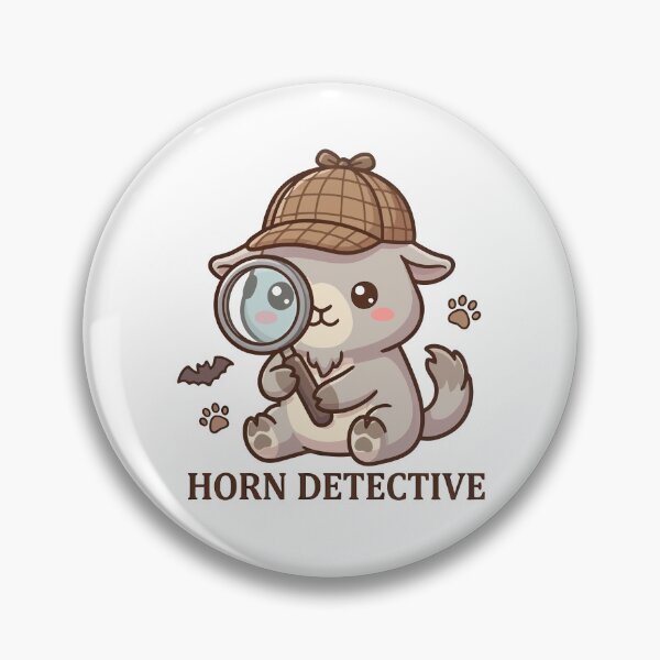 Item preview, Cute Chibi Goat Detective with Magnifying Glass designed and sold by aacroquet.