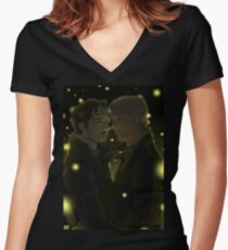 Happy Anniversary Women's Fitted V-Neck T-Shirt