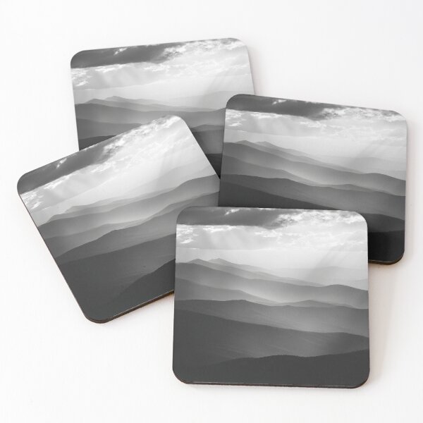 Item preview, Monochrome Mountains Landscape designed and sold by NicolasGlowArt.